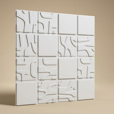 Transparent Bright Paintable - Moraccan Meshwork - White - Decorative Ceiling Panel - 2 ft x 2 ft