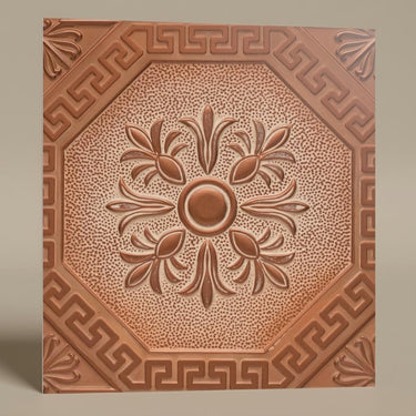 Modern Sandstone - Baali Botanical - Beige, Brown - Decorative Ceiling Panel - 2 ft x 2 ft