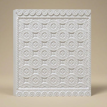 Paintable Alabaster - Moraccan Meshwork - White - Decorative Ceiling Panel - 2 ft x 2 ft