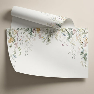 White Whispering Fall, Botanical Tales, Wallpaper, 54  sft