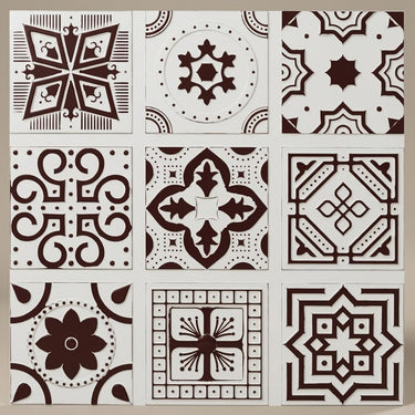 Regal Antique Mocha - Persian Motifs - Brown - Decorative Ceiling Panel - 2 ft x 2 ft