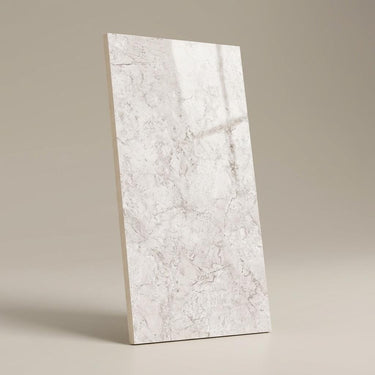 Fresco Silver, Light Grey, Marble, Tiles - Vitrified - Full Body, 5 x 2.5 ft, 9 mm