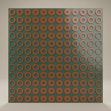 Legacy Royal Green - Greek Geometric - Green, Black - Decorative Ceiling Panel - 2 ft x 2 ft