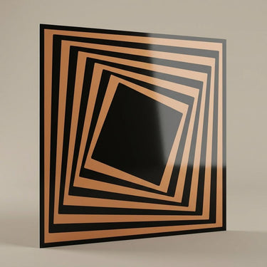 Antique Copper Copper - Greek Geometric - Copper, Bronze - Decorative Ceiling Panel - 2 ft x 2 ft