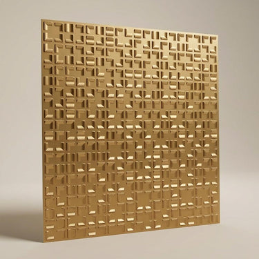 Tone Gold - Greek Geometric - Gold - Decorative Ceiling Panel - 2 ft x 2 ft