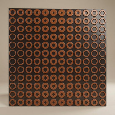 Antique Copper Sophisticated - Greek Geometric - Copper, Bronze - Decorative Ceiling Panel - 2 ft x 2 ft