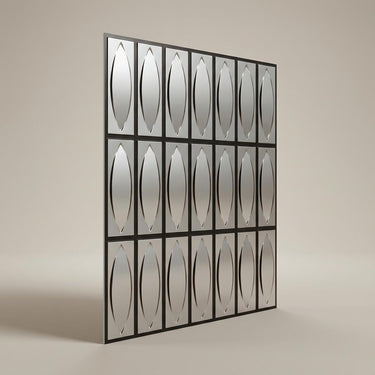 Antique Silver Cast - Greek Geometric - Silver, Grey - Decorative Ceiling Panel - 2 ft x 2 ft