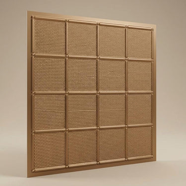 Authentic Gold - Greek Geometric - Gold - Decorative Ceiling Panel - 2 ft x 2 ft