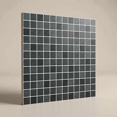 Ester Denim Speckled, Dark Grey, Zellige Chips, Tiles - Vitrified - Full Body, 1 x 1 ft, 9 mm