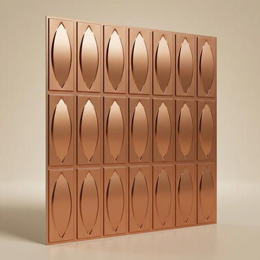 Antique Copper Antique - Greek Geometric - Copper, Bronze - Decorative Ceiling Panel - 2 ft x 2 ft