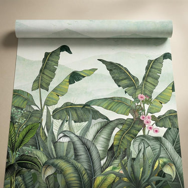 Tropical Retreat- Dusk, Tropical Realm, Wallpaper, 58  sft