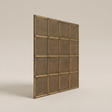 Antique Gold Traditional - Greek Geometric - Gold, Brown - Decorative Ceiling Panel - 2 ft x 2 ft