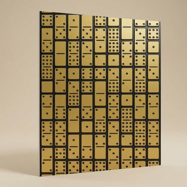 Antique Brass Gold - Greek Geometric - Gold, Brown - Decorative Ceiling Panel - 2 ft x 2 ft