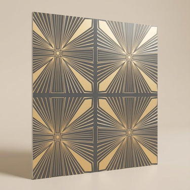 Avant Royal Grey - Baali Botanical - Silver, Grey - Decorative Ceiling Panel - 2 ft x 2 ft