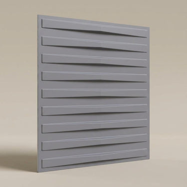 Consistent Milky Grey - Greek Geometric - Grey - Decorative Ceiling Panel - 2 ft x 2 ft