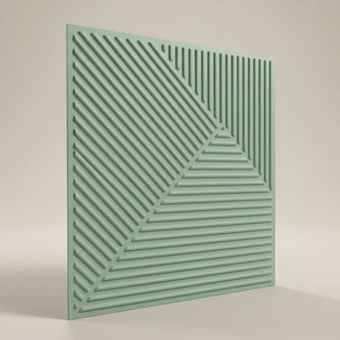 Tone Edge Water - Greek Geometric - Blue - Decorative Ceiling Panel - 2 ft x 2 ft