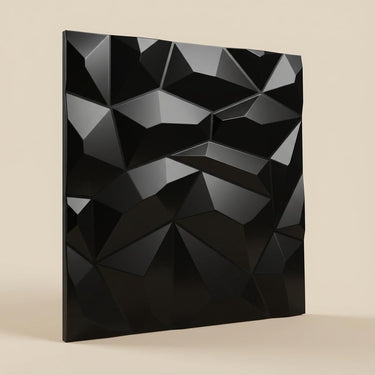 Genuine Black - Himalayan Rock Imprint - Black - Decorative Ceiling Panel - 2 ft x 2 ft