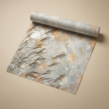 Calm Horizon Grasses, Nature’s Haven, Wallpaper, 58  sft