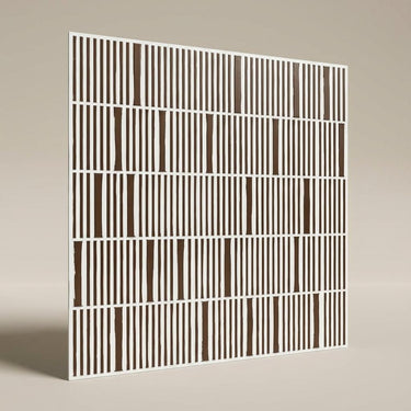 Tarnished Antique Mocha - Greek Geometric - Brown - Decorative Ceiling Panel - 2 ft x 2 ft