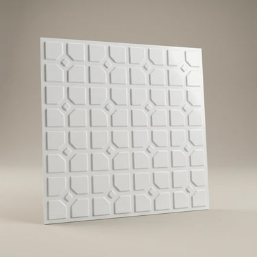 Alabaster Paintable - Moraccan Meshwork - White - Decorative Ceiling Panel - 2 ft x 2 ft