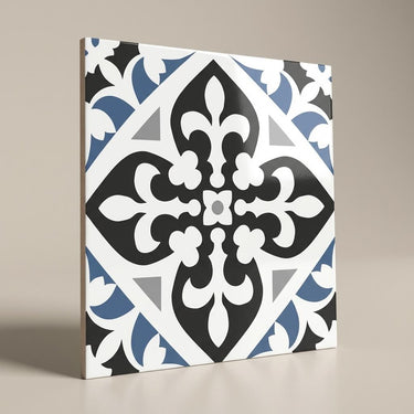 Morocal-174 Artistic, Light Grey, Printed, Tiles - Vitrified - Full Body, 1 x 1 ft, 9 mm