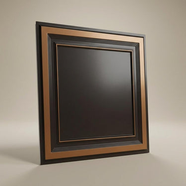 Weathered Antique Copper - Greek Geometric - Copper, Bronze - Decorative Ceiling Panel - 2 ft x 2 ft