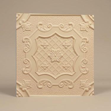 Unity Dairy Cream - Persian Motifs - Beige - Decorative Ceiling Panel - 2 ft x 2 ft